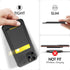 AHASTYLE Phone Credit Card Holder Stick On, Slim Phone Wallet Strong Adhesive Silicone Card Pouch Sleeve Compatible with iPhone/Android/Samsung Ga...