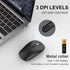 cimetech Bluetooth Mouse for Laptop, Slim Silent Wireless Mouse, Portable Computer Mice with USB Receiver, Metal Scroll Wheel for Laptop, Notebook...