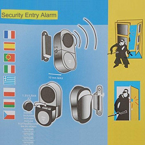 Wireless Entry Home Door Window Burglar Alarm-Safety Security Alarm System Magnetic Sensor (Pack of 5) 1...