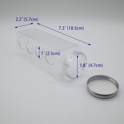 Button Quail Transparent Feeder Feed Box Seed Food Container (4 Holes)...