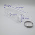Button Quail Transparent Feeder Feed Box Seed Food Container (4 Holes)...