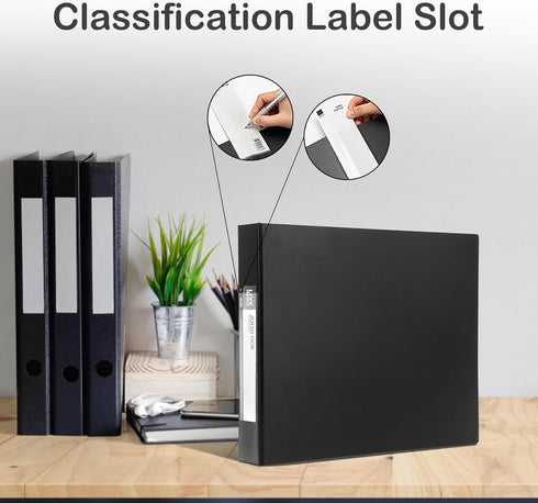 3 Rings Business Check Binder for 3 on a Page Checks, Fit 3 & 9 Holes Check (9"x11 1/4")...