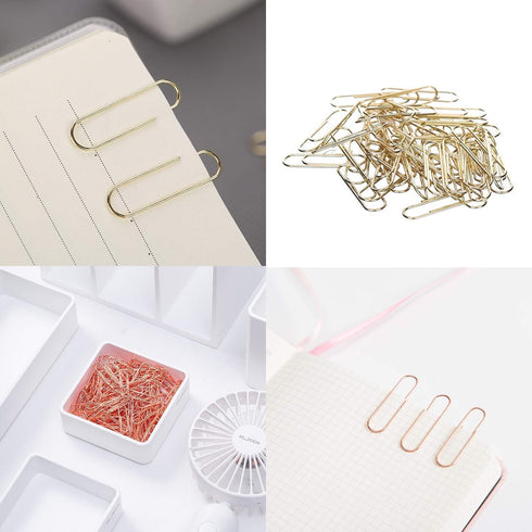 KIDMEN Rosegold kit,Set of Binder Clips,Paper Clips,Push Pins, total 226pcs...