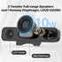 Computer Speakers for Desktop Pc, Monitor Speakers for Laptop,Pc Speakers with Loud Sound,Volume Control Easily Clamps to Monitors(USB-C to USB Ad...