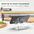 Acrylic Cell Phone Stand, Clear Phone Stand for Desk, Portable Phone Holder, Phone Dock, Office Desk Accessories, Compatible with 4-8'' Smartphone...