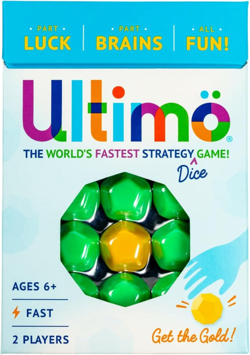 Mobi Ultimo Kids Dice Game - 1 Minute Strategy Game, Great for Family Game Night, Easy to Pack for Travel, for Ages 8 and Up - 2 Players, 15 Dice...