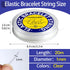 FANDAMEI 1mm Elastic Bracelet String Cord, Crystal Stretch Bead Cord for Bracelets Jewelry Making, Clear Stretchy Elastic String for Beading, Tran...