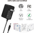 Tonton 12V 1A 10ft AC/DC Long Power Supply Adapter Cord 12W Wall Charger AC 100V-240V to DC 12 Volt with 8 Tips for LED Strip Light, CCTV Camera, ...
