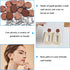 Wood Earring Studs for Jewelry Making,70Pcs Wooden Flat Round Earrings Posts Earring Findings Wood Earring Pin Stud Bulk with Butterfly Earring Ba...