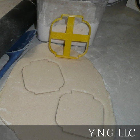 TOY BUILDING BLOCK HEAD OUTLINE COOKIE CUTTER MADE IN USA PR2525...