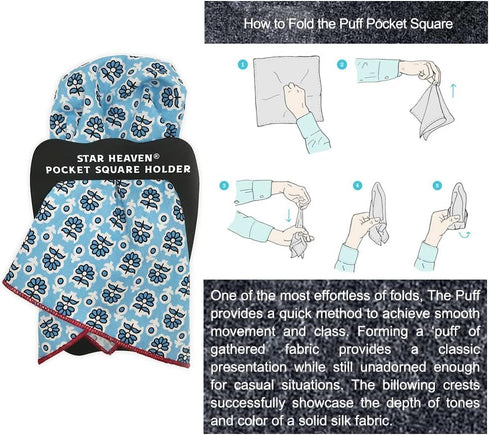Pocket Squares Holder For Men, Best Accessories for Suits, Tuxedos,Vests and Dinner Jackets, 5Pack Assorted....