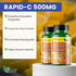 America Medic & Science Rapid-C 500mg Vitamin C Supplement (2 Pack of 100 Tablets) Energy Booster, Daily Immune System Support, Antioxidant | Vega...