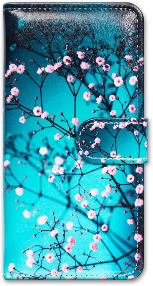 Case for Google Pixel 6, Plum Blossom Flower Leather Flip Phone Case Wallet Cover with Card Slot Holder Kickstand for Google Pixel 6...