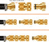 Garden Water Pipe Quick Connect, No-Leak 3/4 Inch GHT Thread Fitting Water Hose Female Adapter, Heavy-Duty Rust Resistant Brass Water Pipe Connect...