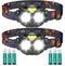 Lsnisni Kids Headlamp 2 Pack,LED Head Lamp with 4 Modes,IPX5 Waterproof Head Lights for Forehead,Head Flashlight for Adults and Kids Outdoor Campi...