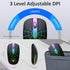 TaIYanG Wireless Mouse, 2.4G Portable Optical Quiet Cute Mouse with USB Receiver and Type C Adapter, 3 Adjustable DPI LED Wireless Mouse for Lapto...