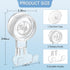 LUXEAR Suction Hooks, 2 Pack Razor Hooks Removable & Reusable Suction Shower Hook Waterproof Powerful Vacuum Suction Hanger for Towel Bathrobe Loo...
