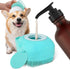 Dog Cat Bath Brush Pet Bath Brush Soft Shampoo Dispenser Pet Grooming Bath Massage Dispenser Soft Silicone Brush Dog Cat Grooming Cleaning Soft Sc...