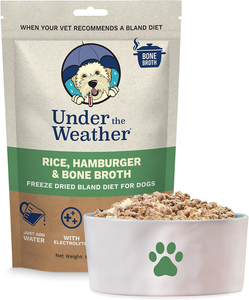 Under the Weather Easy to Digest Bland Diet for Sick Dogs - Always Be Ready - Contains Electrolytes - Gluten Free, All Natural, Freeze Dried 100% ...
