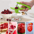 Stainless Steel Multi-Function Olives & Cherry Pitter Tool with Lock Design - Heavy-Duty Fruit Pit Remover for Jam Making...