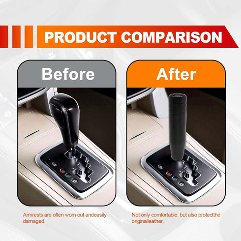 1Pack Metal Gear Stick Shift Knobs with 3 Adapters, Aluminum Alloy Heavy Weighted Car Stick Shifter Handle, Compatible with Most Manual Automatic ...