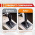1Pack Metal Gear Stick Shift Knobs with 3 Adapters, Aluminum Alloy Heavy Weighted Car Stick Shifter Handle, Compatible with Most Manual Automatic ...