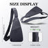 Sling Bag Anti-Thief Crossbody Personal Pocket Bag Lightweight Chest Shoulder Backpack for Travel Hiking (Dark Grey)...