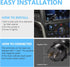BUNKER INDUST Car Charger Socket Quick Charge 3.0QC,Dual Port USB Type C Outlet with Blue LED Digital Voltmeter,Aluminum Power Adapter 12V/24V Wat...