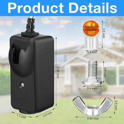 2 Pack Garage Safety Sensor Kit Garage Door Sensors 41A5034 Garage Door Openers Parts Garage Door Sensors Replacement Compatible with Liftmaster/C...