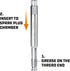 Powerbuilt 14mm Back Tap Spark Plug Thread Repair Tool, Straightening Tool, Motorcycle Spark Plugs, Repairs Damaged Threads, Collapsible Design - ...