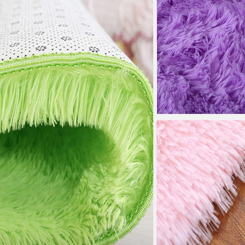 Ultra Soft Indoor Modern Square Area Rugs Fluffy Non-Slip Floor Carpets Silky Mat for Living Room Bedroom Kids and Baby Room Nursery and Pet, 1.3 ...