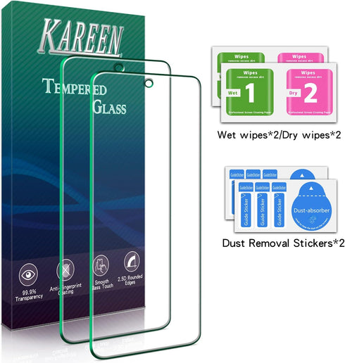 KAREEN (2 Pack) Designed for Motorola Moto G Power 2022 Tempered Glass Screen Protector, Anti Scratch, Bubble Free, 9H Hardness...