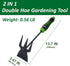 SUMIO Garden Small Hand Digger and Hoe,Garden Tool,Dual Headed Weeding Tool,Garden Hoe and Cultivator,Weeding Tool,Light manual cultivator,Alloy h...