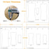 3 Pcs Router Templates for Woodworking, Router Jigs Decorative Template, 4"×3.92" Butterfly Inlay Templates...