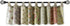 Greenland Home Blooming Prairie Authentic Patchwork Tab Top Window Valance 84 x 21...