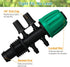 Drip Irrigation Fittings, 10 Pcs Lock Barbed Tee for 1/2 to 1/4 Inch Vinyl Tubing, Drip Line Parts 6-Way Tees Irrigation Connectors for Drip Sprin...