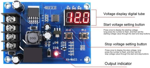YWBL-WH Battery Charging Control Module Board Controller for 12V-24V Automatic Switch Board XH?M603, Module......