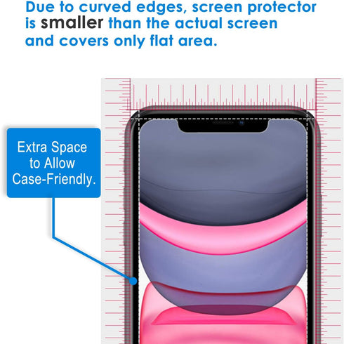 JETech Privacy Screen Protector for iPhone 11 and iPhone XR 6.1-Inch, Anti Spy Tempered Glass Film, 2-Pack......