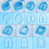 MURMUR Polymer Clay Cutters, Set of 15 Shapes Plastic Clay Cutters for Polymer Clay Jewelry, Clay Earing Cutters for Polymer Clay Jewelry Making...