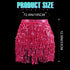 GRAEEN Sequin Tassel Belly Dance Skirt Fringe Hip Scarf Skirts for Women...