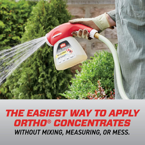 Ortho Dial N Spray Hose-End Sprayer for Liquid Weed and Insect Killer, Fungicide, Fertilizer with 14 Dilution Settings...