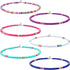 Hicarer 6 Pieces Seed Bead Choker Necklace Bohemian Surfer Boho Beads Choker Necklace Colorful Heishi Vinyl Necklace Chain Beach Jewelry for Women...