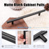 KNOBWELL 5 Pack 6-3/10 Inch Matte Black Kitchen Cabinet Handles Cabinet Pulls, Round T Bar Cupboard Handles Dresser Pulls, Bathroom Cabinet Handle...