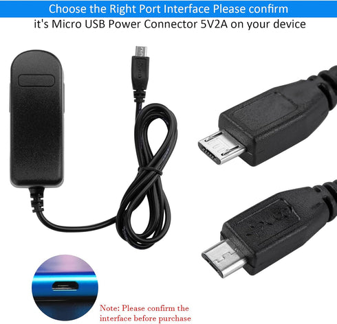 5V 2A Micro USB Power Supply Wall Charger AC/DC Adapter Universal Power Adapter...