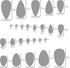 Aleks Melnyk No.151 Metal Stencil for Jewelry, Shape Earring Teardrops Cutouts Stencil, Lapidary Template for Cabochons, Tear Drop, Jewelry Making...