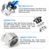 TAILONZ PNEUMATIC Male Straight 1/4 Inch Tube OD x 1/2 Inch NPT Thread Push to Connect Fittings PC-1/4-N4 (Pack of 10)...