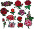 Qingxi Charm 24pcs Assorted Flowers Sewing on/Iron on Embroidered Patches Clothes Dress Hat Pants Shoes Curtain Bag Wallet Sewing Decorating DIY C...