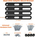 PUTORSEN VESA Adapter Mount Bracket Kit for Screens 32 to 55 inch LCD LED TV, TV Mount Adapter Bracket Upgrade Mounting Holes up to 400x400 mm, Bl...