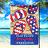 Artsy Woodsy Patriotic Flip Flops Fireworks And Freedom 12x18 Burlap Garden Flag, Patriotic Outdoor Decor, Independence Day, July 4th Decorations,...