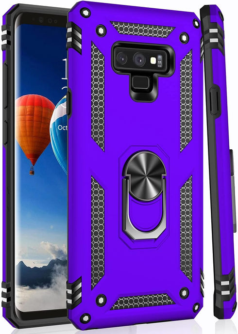 IKAZZ for Galaxy Note 9 Case,Military Grade Shockproof Heavy Duty Protective Phone Case Pass 16ft Drop Test with Magnetic Kickstand for Samsung Ga...